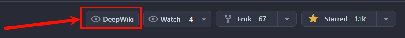 Github 跳转至 DeepWiki