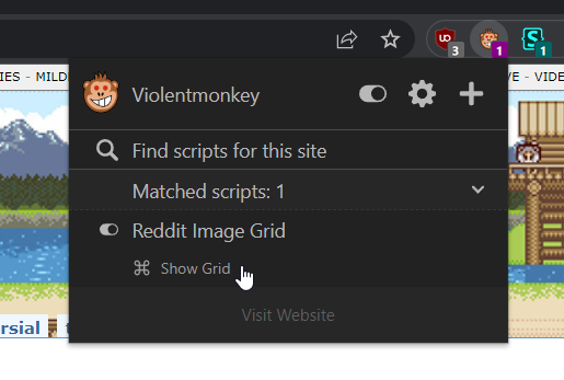 Reddit Image Grid
