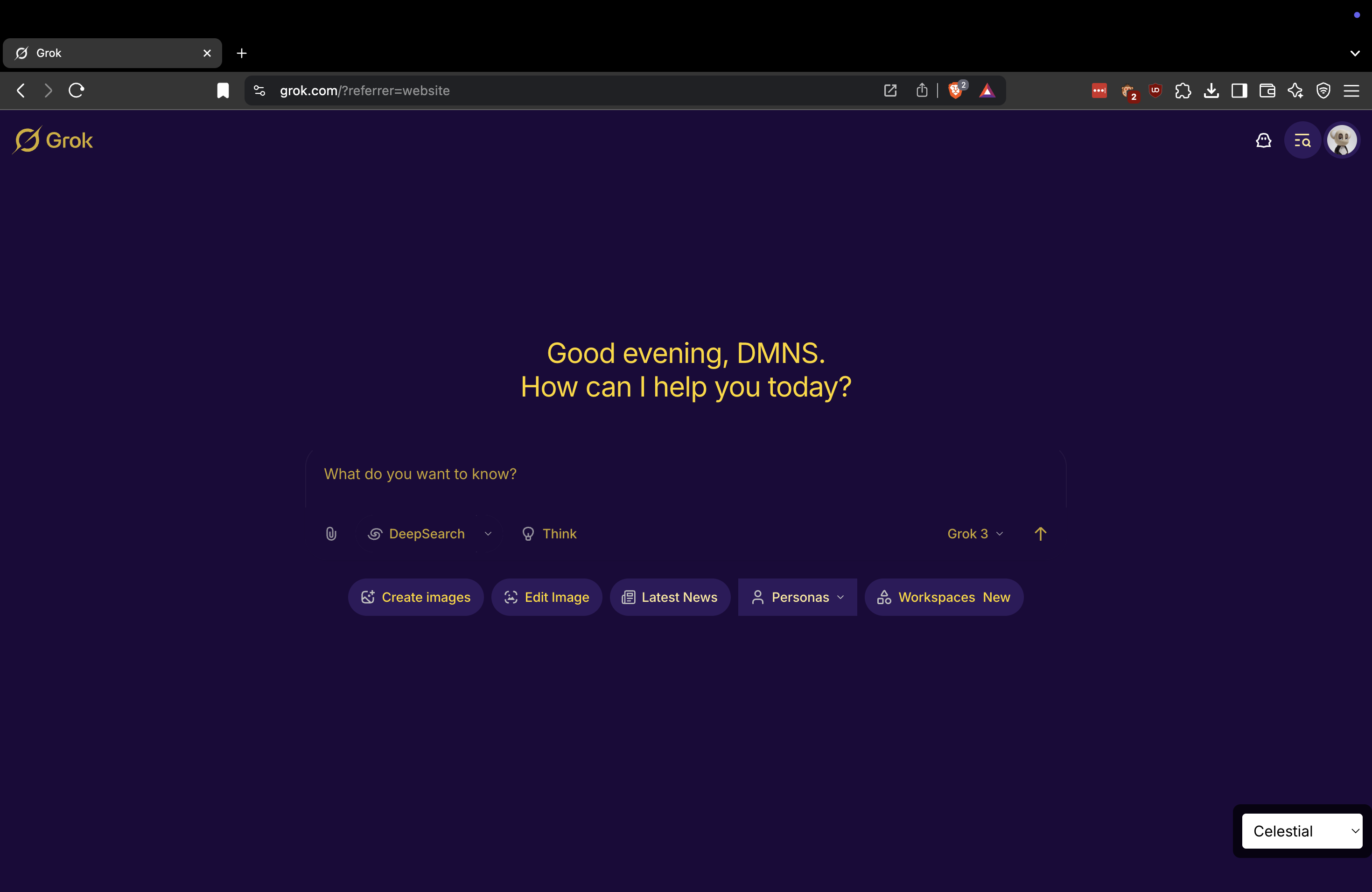 Grok.com Theme Switcher