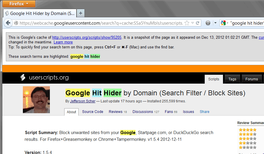 Phrase highlighting off