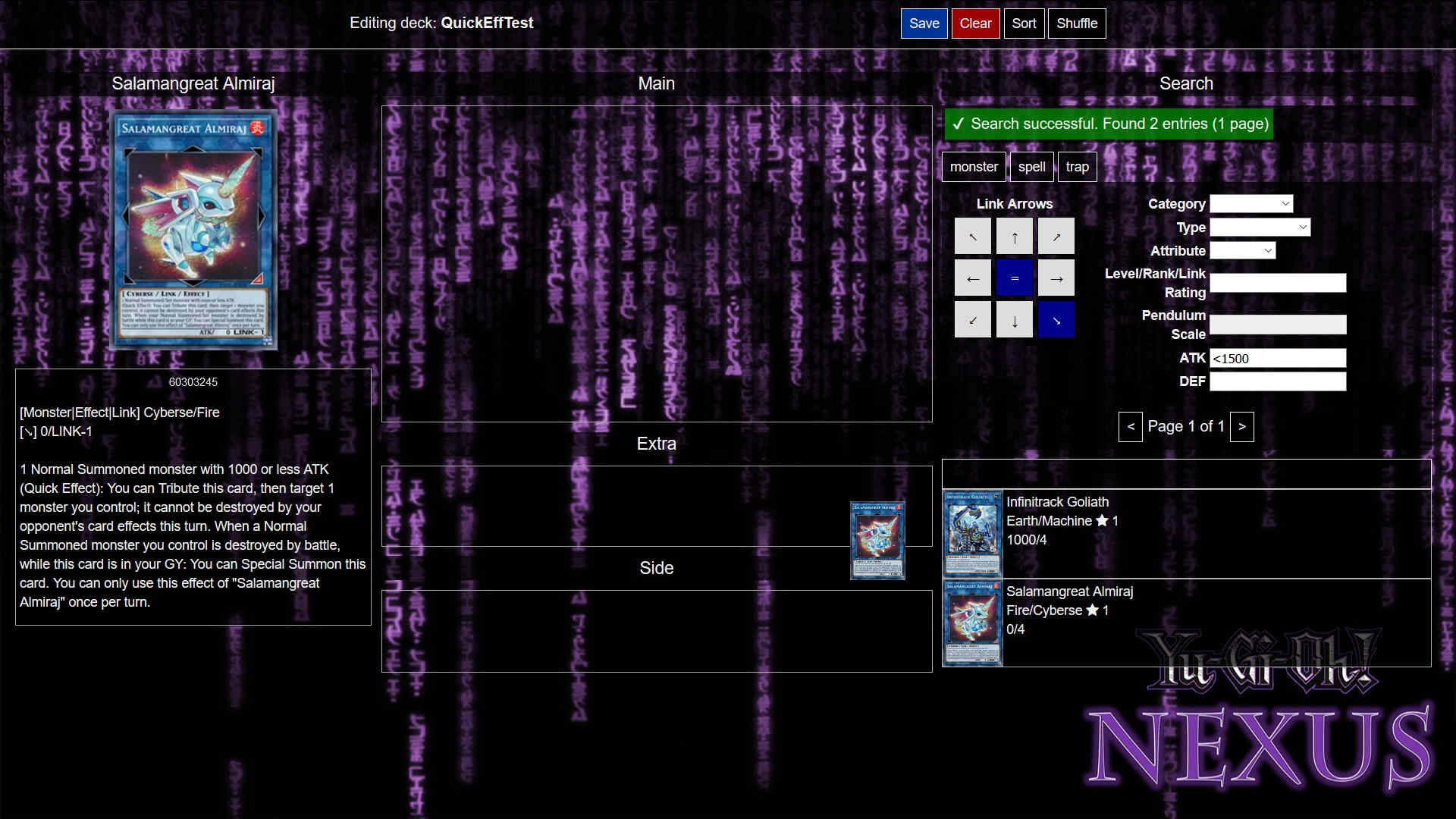 DuelingNexus Deck Editor Revamp