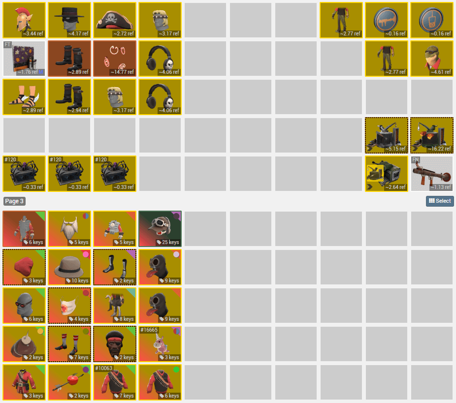 Backpack TF2 Spell Display