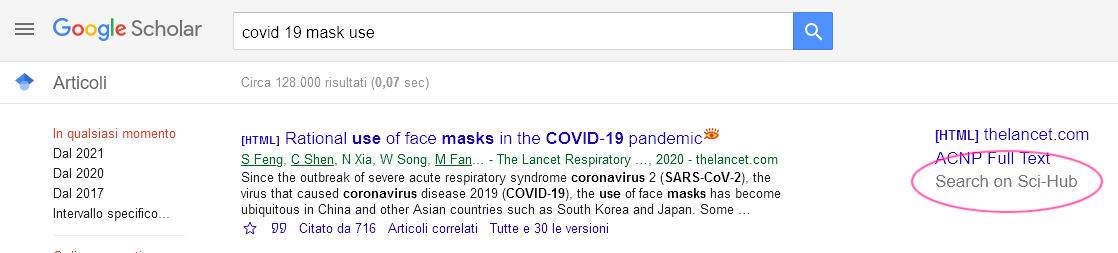 Bypass paywalls for scientific documents