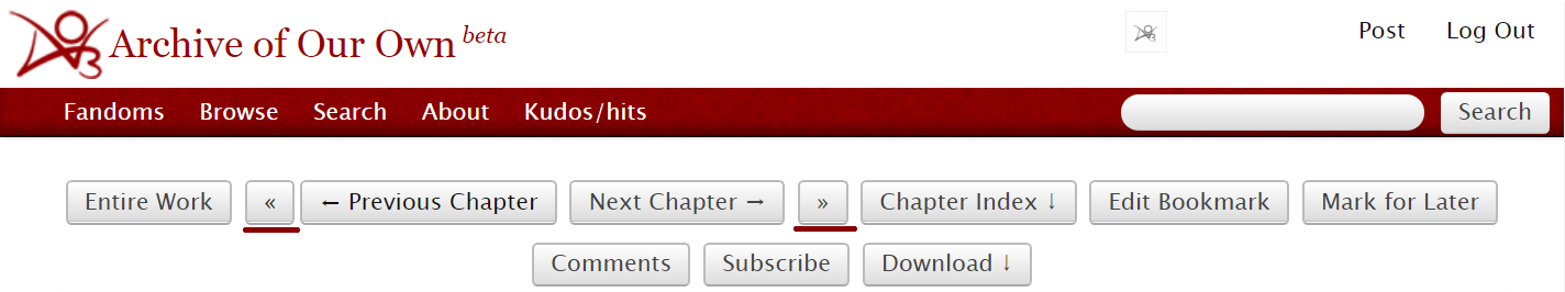 AO3: Links to First and Last Chapter