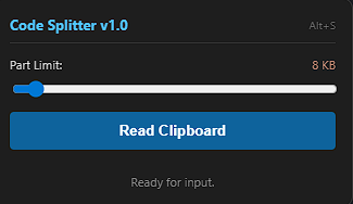 Universal Code Splitter for AI