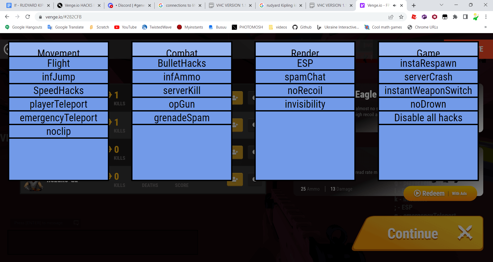 Venge.io HACKS INF AMMO AIMBOT NOCLIP INVISIBILITY FLY INFJUMP {Venge