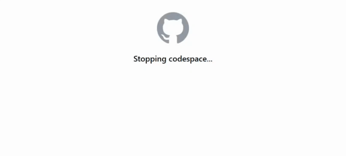 Inactive Codespace