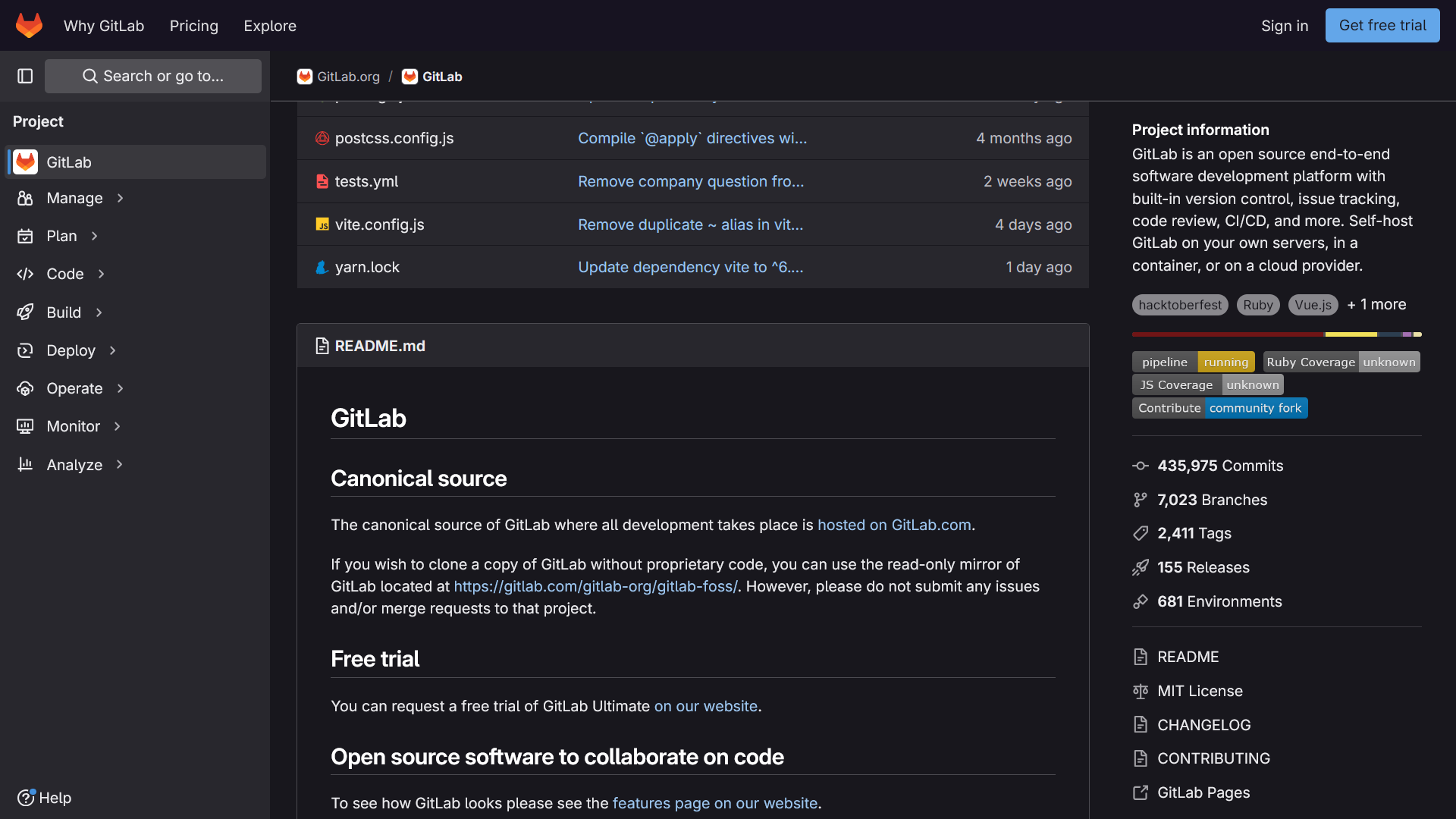 GitLab Dark Mode When Not Logged In