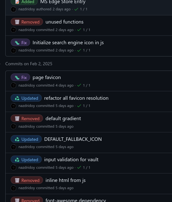 GitHub Commit Labels