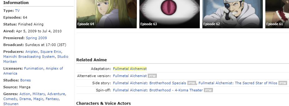 Remove Anything Related To Manga On Mal And On Anime Plus