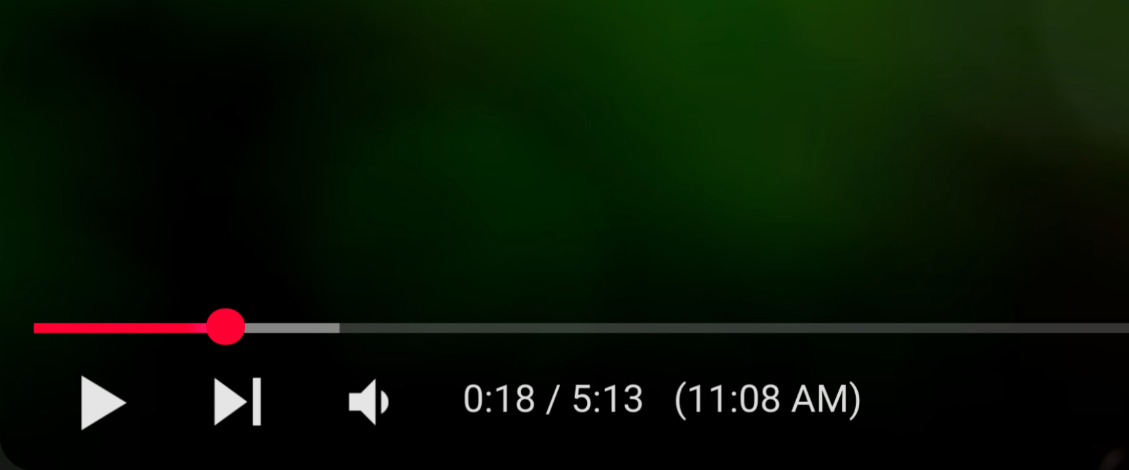 Estimated end time of a YouTube video