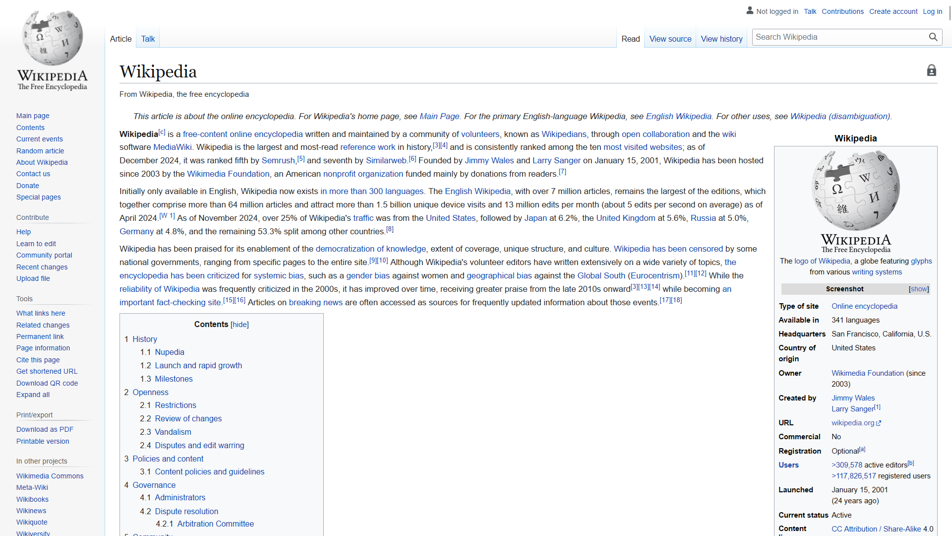 Wikipedia skins