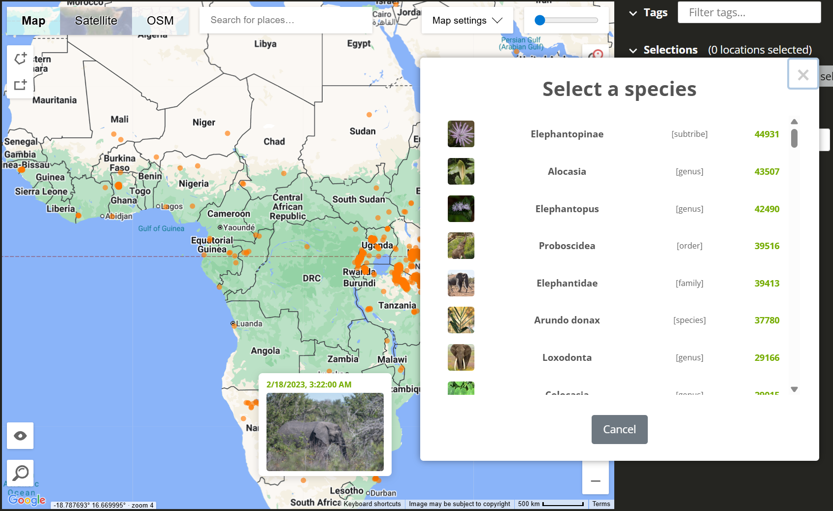 Map-Making Biodiversity