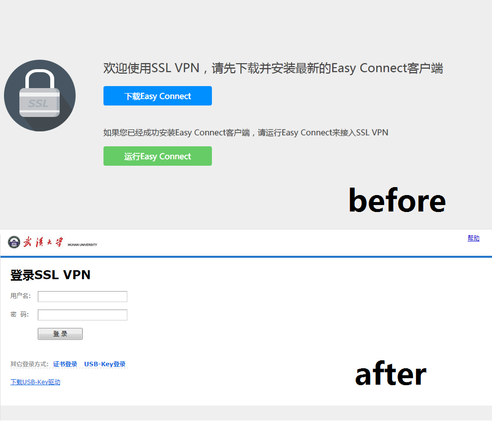 Login WHU SSL VPN without plugin