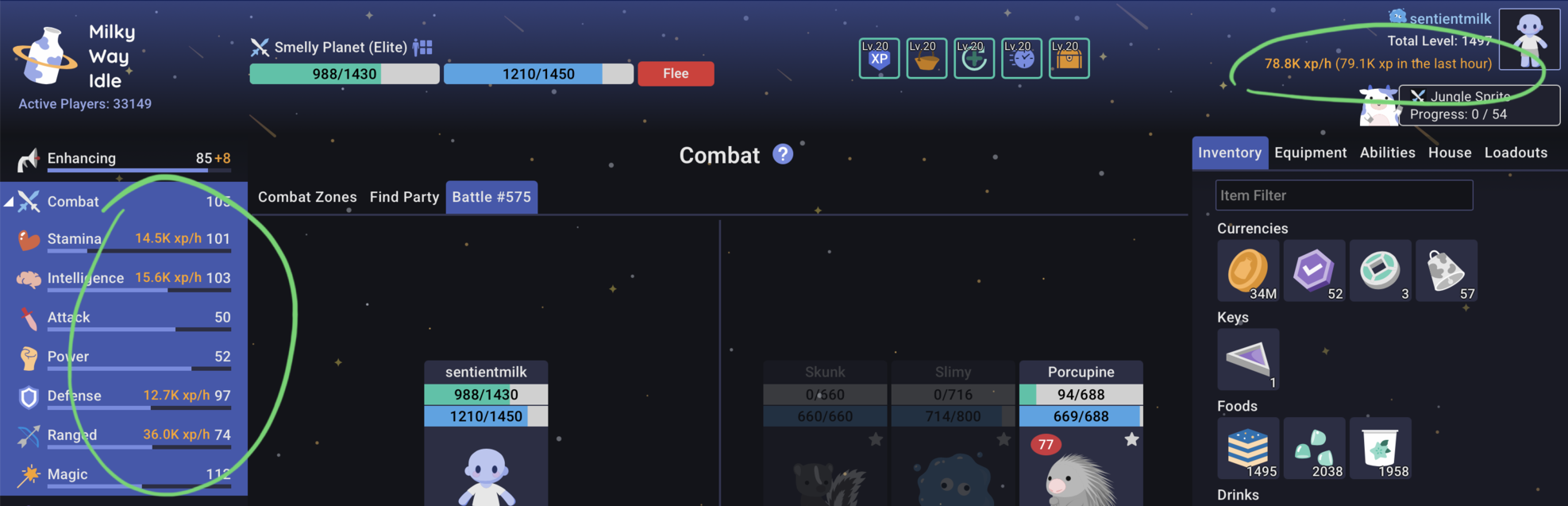 XP/h