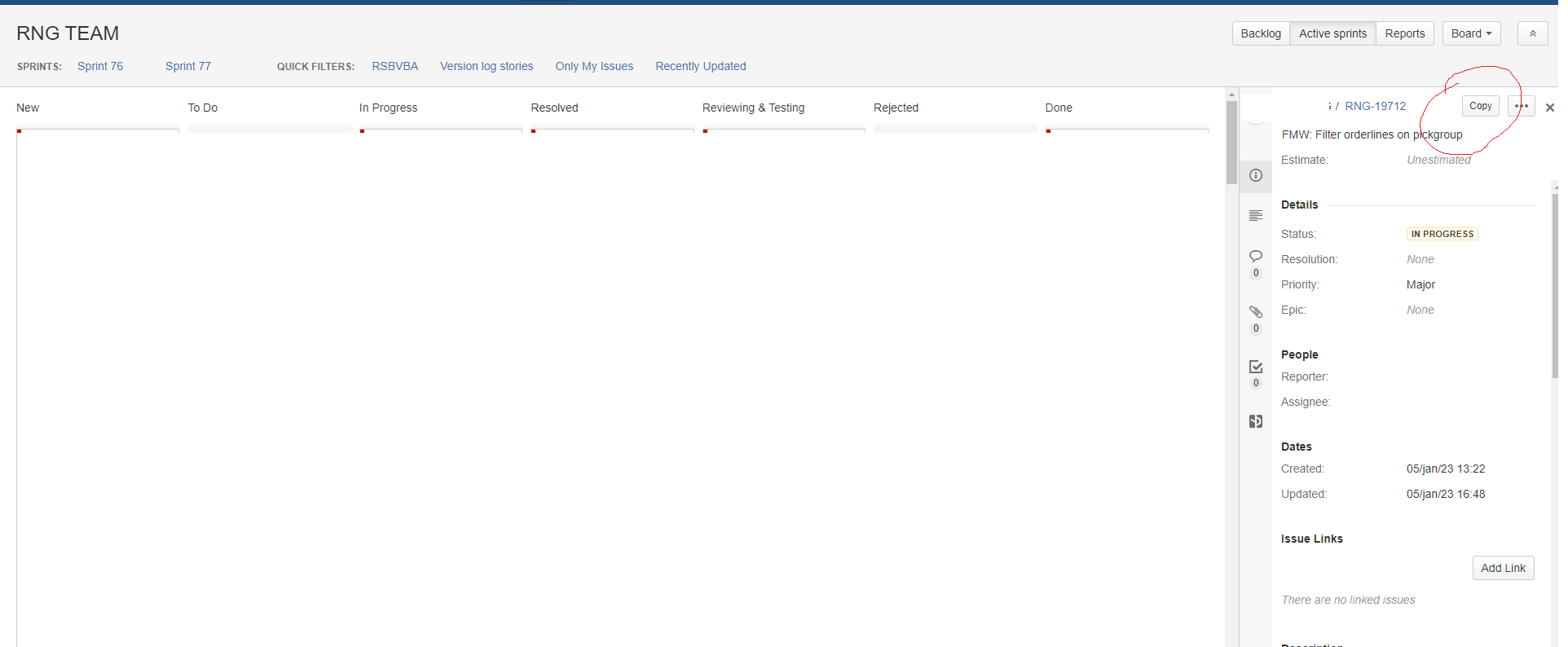 add copy text to jira