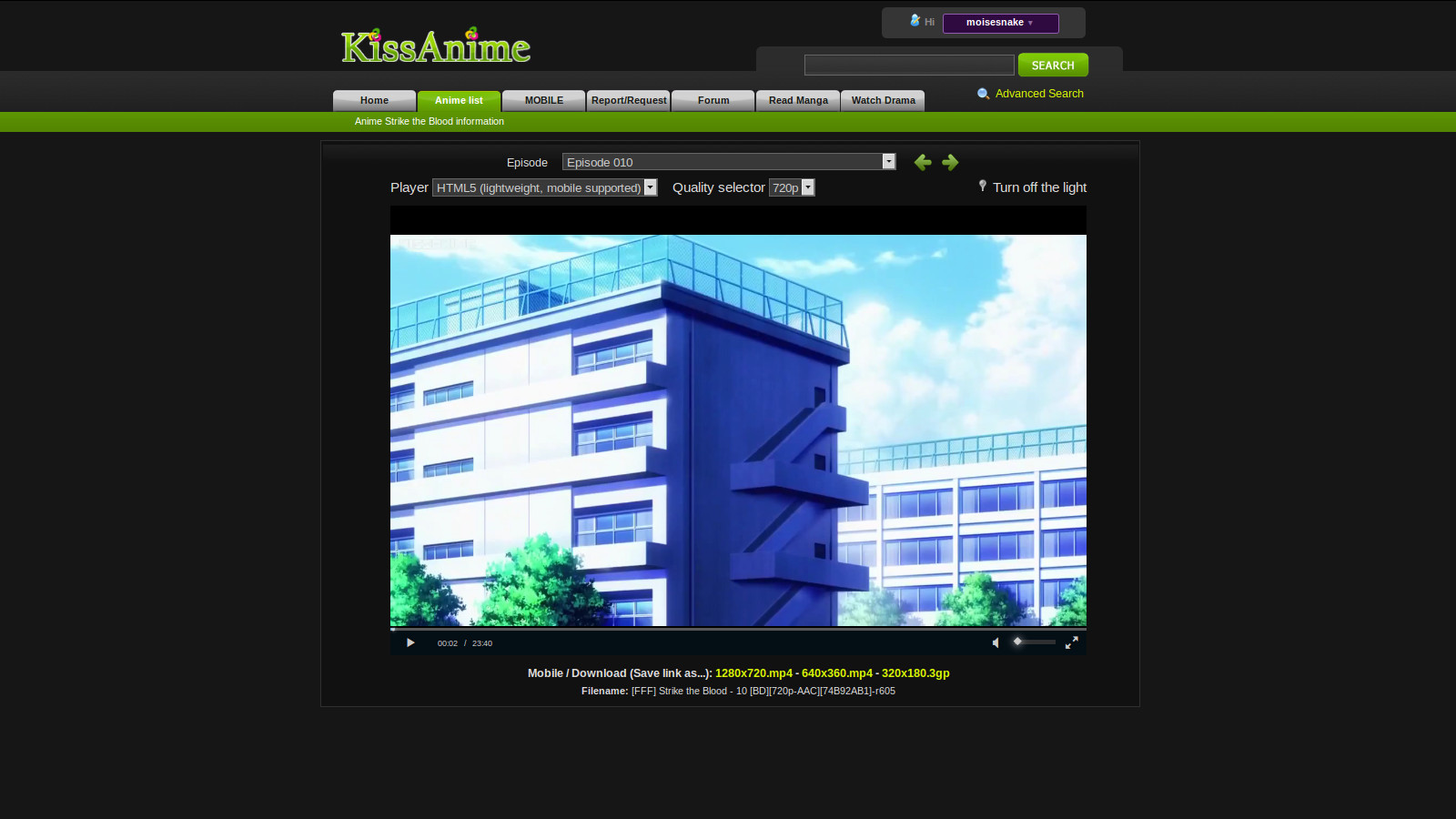 Strike the blood discount kissanime