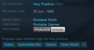 ProtonDB Status Badge