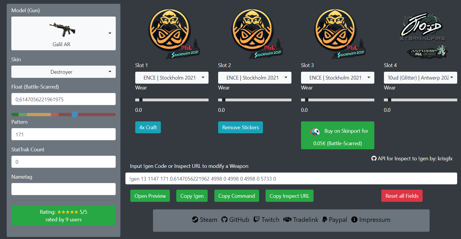 CS2 Skin Editor
