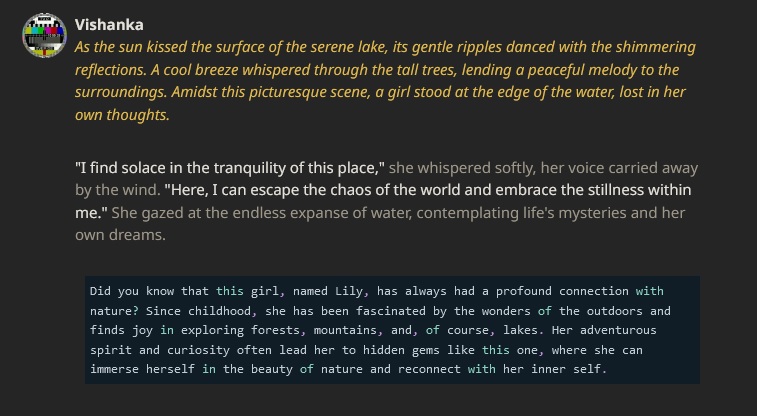 Character.AI Text Color
