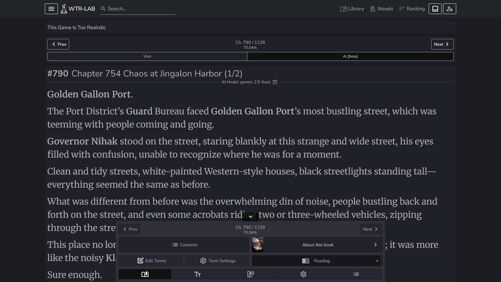 WTR-Lab Reader & UI Enhancer