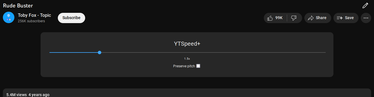 YTSpeed+